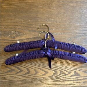 Purple Satin Padded Hangers